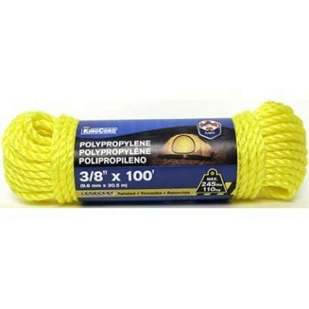 MIBRO GROUP 300081BGV1 TWISTED POLYP 3/8 IN X 100 FT YL 300081